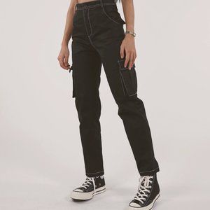 Contrast Stitch Pants
